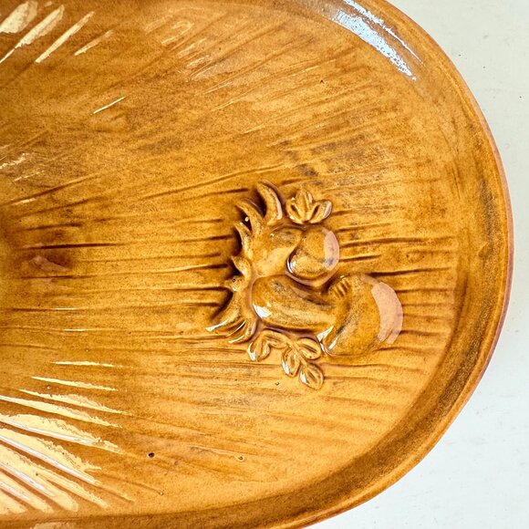 Vintage 70s Cottagecore Arnel's Merry Mushroom Ceramic Mug and Tray Snack Set - Picture 6 of 17